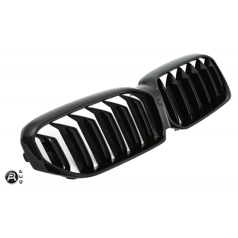 Carbonteile Tuning 2422 - Nieren Grill Doppelsteg Schwarz Glanz ABS passend für BMW 5er G30 G31 LCI