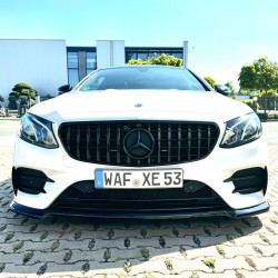 Carbonteile Tuning 2029 - Frontlippe Lippe Frontspoiler Spoiler Schwert ABS glanz Schwarz passend für Mercedes Benz E Coupe C...
