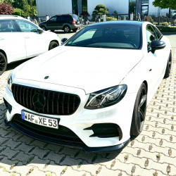 Carbonteile Tuning 2029 - Frontlippe Lippe Frontspoiler Spoiler Schwert ABS glanz Schwarz passend für Mercedes Benz E Coupe C...