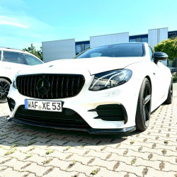 Carbonteile Tuning 2029 - Frontlippe Lippe Frontspoiler Spoiler Schwert ABS glanz Schwarz passend für Mercedes Benz E Coupe C...