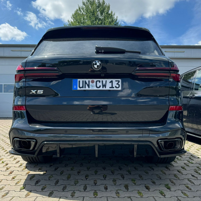 Carbonteile Tuning Heckdiffusor Diffusor ABS schwarz glänzend passend für BMW X5 G05 LCI Facelift - 2973