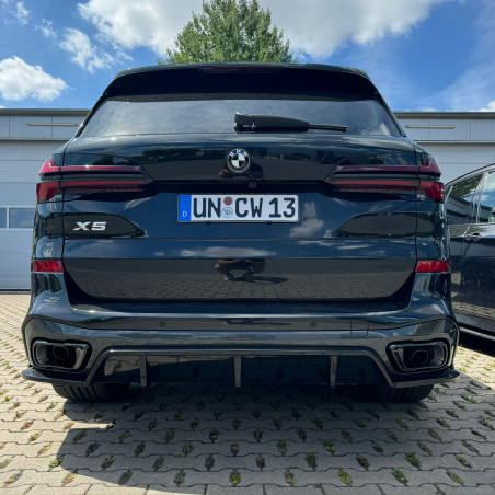 Carbonteile Tuning Heckdiffusor Diffusor ABS schwarz glänzend passend für BMW X5 G05 LCI Facelift - 2973
