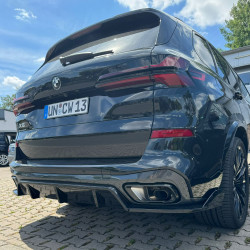 Carbonteile Tuning Heckdiffusor Diffusor ABS schwarz glänzend passend für BMW X5 G05 LCI Facelift - 2973