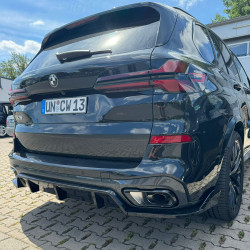 Carbonteile Tuning Heckdiffusor Diffusor ABS schwarz glänzend passend für BMW X5 G05 LCI Facelift - 2973