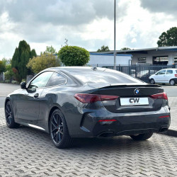 Carbonteile Tuning 2438 - Heckspoiler Lippe Spoiler Highkick schwarz glänzend passend für BMW 4er G22 Coupe