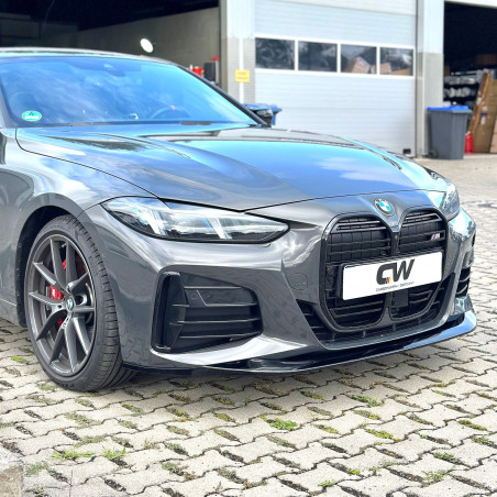 Carbonteile Tuning 2548 - Frontlippe Lippe Schwert Frontspoiler ABS Performance Glanz Schwarz passend für BMW 4er G22 G23 M P...