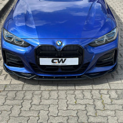 Carbonteile Tuning 2033 - Frontlippe Lippe Schwert ABS Glanz Schwarz passend für BMW 4er G22 G23 M Paket