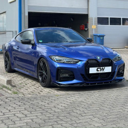 Carbonteile Tuning 2033 - Frontlippe Lippe Schwert ABS Glanz Schwarz passend für BMW 4er G22 G23 M Paket