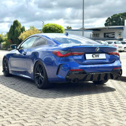 Carbonteile Tuning 2079 - Diffusor Heckansatz Heckdiffusor ABS schwarz Glanz passend für BMW 4er G22 G23 420 430 M Paket