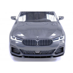 Carbonteile Tuning Frontlippe Lippe Schwert Frontspoiler Spoiler V2 ABS Glanz für BMW 5er G30 G31 LCI M Paket - 3050