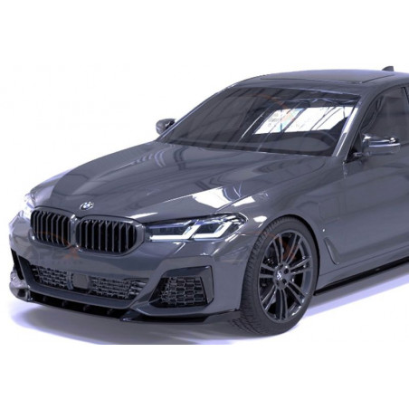Carbonteile Tuning Frontlippe Lippe Schwert Frontspoiler Spoiler V2 ABS Glanz für BMW 5er G30 G31 LCI M Paket - 3050
