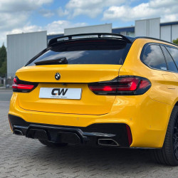 Heckdiffusor Diffusor Heck Ansatz Clubsport ohne Leuchte ABS Glanz passend für BMW 5er G30 G31...