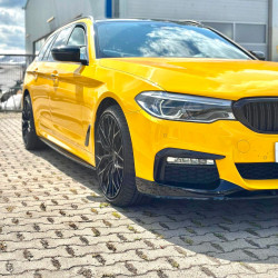 Carbonteile Tuning 1338 - Frontlippe V1.1 schwarz glanz passend für BMW 5er G30 G31 Vorfacelift (VFL) mit MPaket
