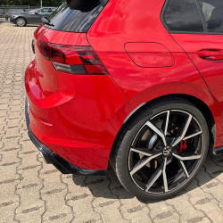 Carbonteile Tuning 2409 - Diffusor Heckdiffusor Heck Ansatz ABS Glanz Schwarz passend für Volkswagen VW Golf 8 GTI nicht R