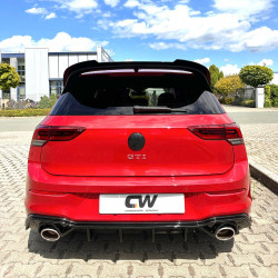 Carbonteile Tuning 2409 - Diffusor Heckdiffusor Heck Ansatz ABS Glanz Schwarz passend für Volkswagen VW Golf 8 GTI nicht R