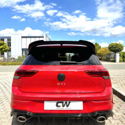 Carbonteile Tuning Heckspoiler Lippe Spoiler Flaps Aufsatz ABS Glanz Schwarz passend für Volkswagen Golf Mk8 GTI Ckubsport - ...