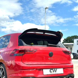 Carbonteile Tuning Heckspoiler Lippe Spoiler Flaps Aufsatz ABS Glanz Schwarz passend für Volkswagen Golf Mk8 GTI Ckubsport - ...