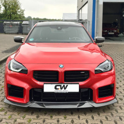 Carbonteile Tuning Frontaufsatz Frontlippe Spoiler Schwert R Vollcarbon passend für BMW G87 M2 - 2980