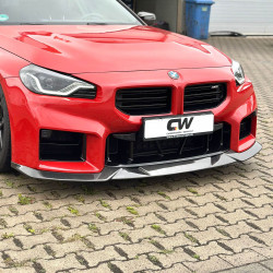Carbonteile Tuning Frontaufsatz Frontlippe Spoiler Schwert R Vollcarbon passend für BMW G87 M2 - 2980