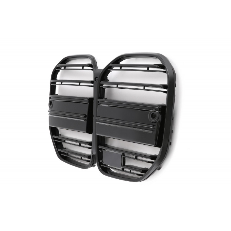 Carbonteile Tuning Kühlergrill Nieren Grill Performance Schwarz Glanz mit Kamera passend für BMW 4er G22 G23 - 3062