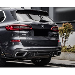 Carbonteile Tuning Hecksplitter Splitter Ansatz Flaps Heck Performance Vollcarbon passend für BMW X5 G05 LCI MPaket - 3071