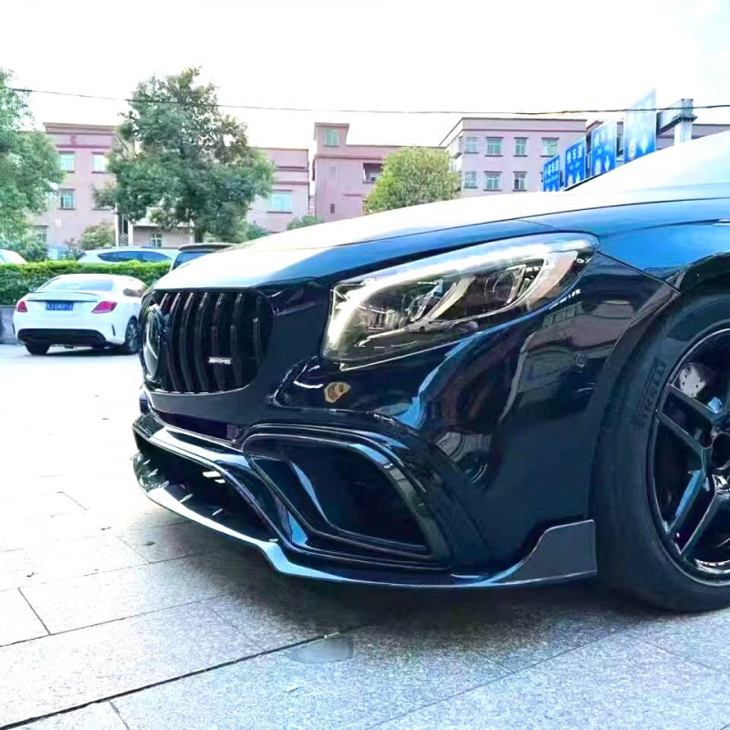 Carbonteile Tuning Frontlippe Lippe Schwert Performance Vollcarbon passend für Mercedes-Benz S-Klasse Coupe C217 S63 + S65 - ...
