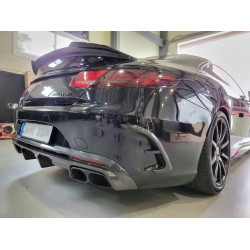 Carbonteile Tuning Heckdiffusor Diffusor Diffuser Performance Vollcarbon passend für Mercedes-Benz S-Klasse Coupe C217 + S63 ...
