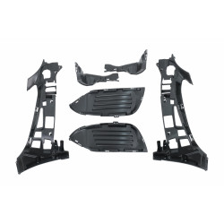 Carbonteile Tuning Stoßstange Vorne Front Frontstoßstange mit Grill für Mercedes C-Klasse W205 S205 A205 C205 14-20 nicht C63...