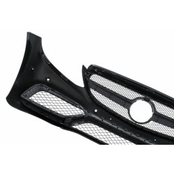 Carbonteile Tuning Stoßstange Vorne Front Frontstoßstange mit Grill für Mercedes C-Klasse W205 S205 A205 C205 14-20 nicht C63...