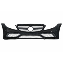 Carbonteile Tuning Stoßstange Vorne Front Frontstoßstange mit Grill für Mercedes C-Klasse W205 S205 A205 C205 14-20 nicht C63...