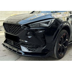 Carbonteile Tuning Frontlippe Spoiler Schwert ABS Schwarz Glänzend passend für Cupra Formentor - 3081