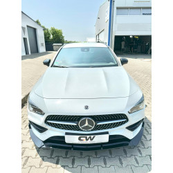 Carbonteile Tuning 2445 - Frontlippe Lippe Schwert ABS Glanz Schwarz passend für Mercedes CLA W118 C118 AMG Paket