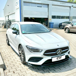 Carbonteile Tuning 2445 - Frontlippe Lippe Schwert ABS Glanz Schwarz passend für Mercedes CLA W118 C118 AMG Paket