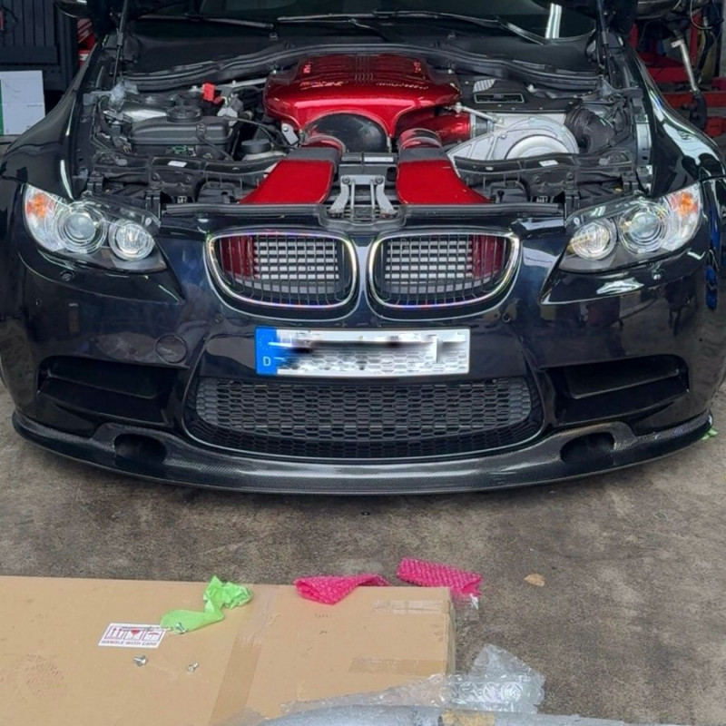 Carbonteile Tuning 1036 - Frontlippe Lippe Frontspoiler Schwert GT4 Carbon passend für BMW E90 E92 E93 M3