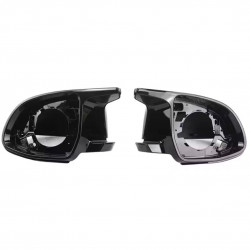 Carbonteile Tuning Spiegelkappen Umbauset schwarz glanz passend für BMW X3 G01 X4 G02 X5 G05 X6 G06 X7 G07 - 3085