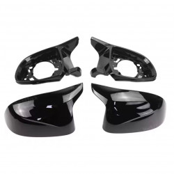 Carbonteile Tuning Spiegelkappen Umbauset schwarz glanz passend für BMW X3 G01 X4 G02 X5 G05 X6 G06 X7 G07 - 3085