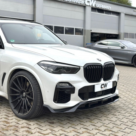 Carbonteile Tuning 2768 - Frontlippe Lippe Schwert Frontspoiler ABS Glanz passend für BMW X5 G05 VFL M Paket