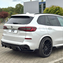 Carbonteile Tuning 2789 - Heckdiffusor Diffusor Heck Ansatz ABS Glanz Schwarz passend für BMW X5 G05 M Paket