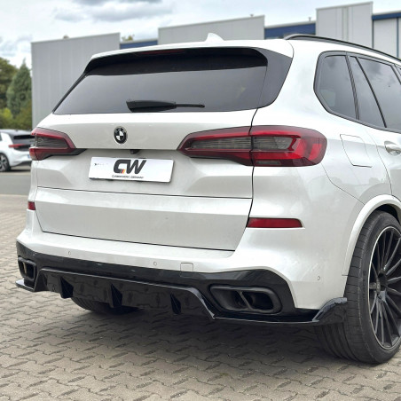 Carbonteile Tuning 2789 - Heckdiffusor Diffusor Heck Ansatz ABS Glanz Schwarz passend für BMW X5 G05 M Paket