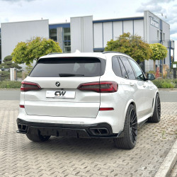 Carbonteile Tuning 2789 - Heckdiffusor Diffusor Heck Ansatz ABS Glanz Schwarz passend für BMW X5 G05 M Paket