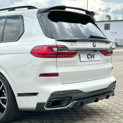 Carbonteile Tuning 2240 - Heckspoiler Spoiler Mitte Lippe ABS Glanz Schwarz passend für BMW X7 G07