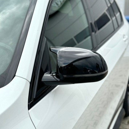 Carbonteile Tuning Spiegelkappen Umbauset schwarz glanz passend für BMW X3 G01 X4 G02 X5 G05 X6 G06 X7 G07 - 3085