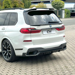 Carbonteile Tuning Heckdiffusor Diffusor Heck Ansatz ABS schwarz glänzend passend für BMW X7 G07 mit MPaket - 3086