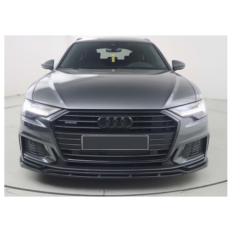 Carbonteile Tuning Frontlippe Lippe Schwert Frontspoiler ABS Glanz für Audi A6 C8 S-Line + S6 C8 - 3088