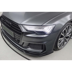 Carbonteile Tuning Frontlippe Lippe Schwert Frontspoiler ABS Glanz für Audi A6 C8 S-Line + S6 C8 - 3088