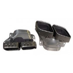 Carbonteile Tuning Heckdiffusor Diffusor ABS Chrom passend für Mercedes Benz GLC-Klasse C254 Coupe mit AMG-Line - 3090