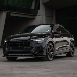 Carbonteile Tuning Seitenschwelleransatz Sideskirt Extension ABS passend für AUDI SQ8 4M + Q8 S-Line 2018+ - 3093