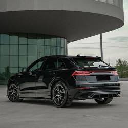 Carbonteile Tuning Seitenschwelleransatz Sideskirt Extension ABS passend für AUDI SQ8 4M + Q8 S-Line 2018+ - 3093