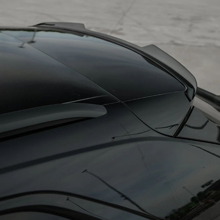 Carbonteile Tuning Heckspoiler Lippe Spoiler Flaps Aufsatz ABS Glanz Schwarz passend für AUDI SQ8 4M + Q8 S-Line 2018+ - 3094