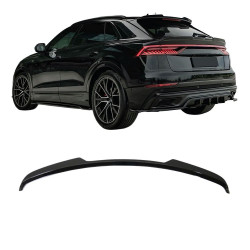 Carbonteile Tuning Heckspoiler Lippe Spoiler Flaps Aufsatz ABS Glanz Schwarz passend für AUDI SQ8 4M + Q8 S-Line 2018+ - 3094
